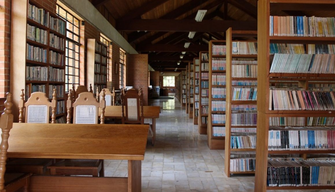 コロニアピニャールの「青年図書館」内部